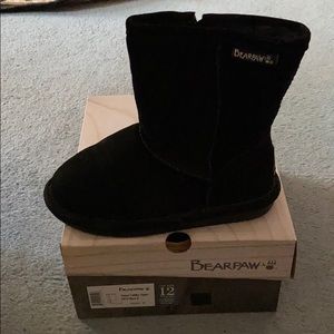 Black Toddler Zipper Boots